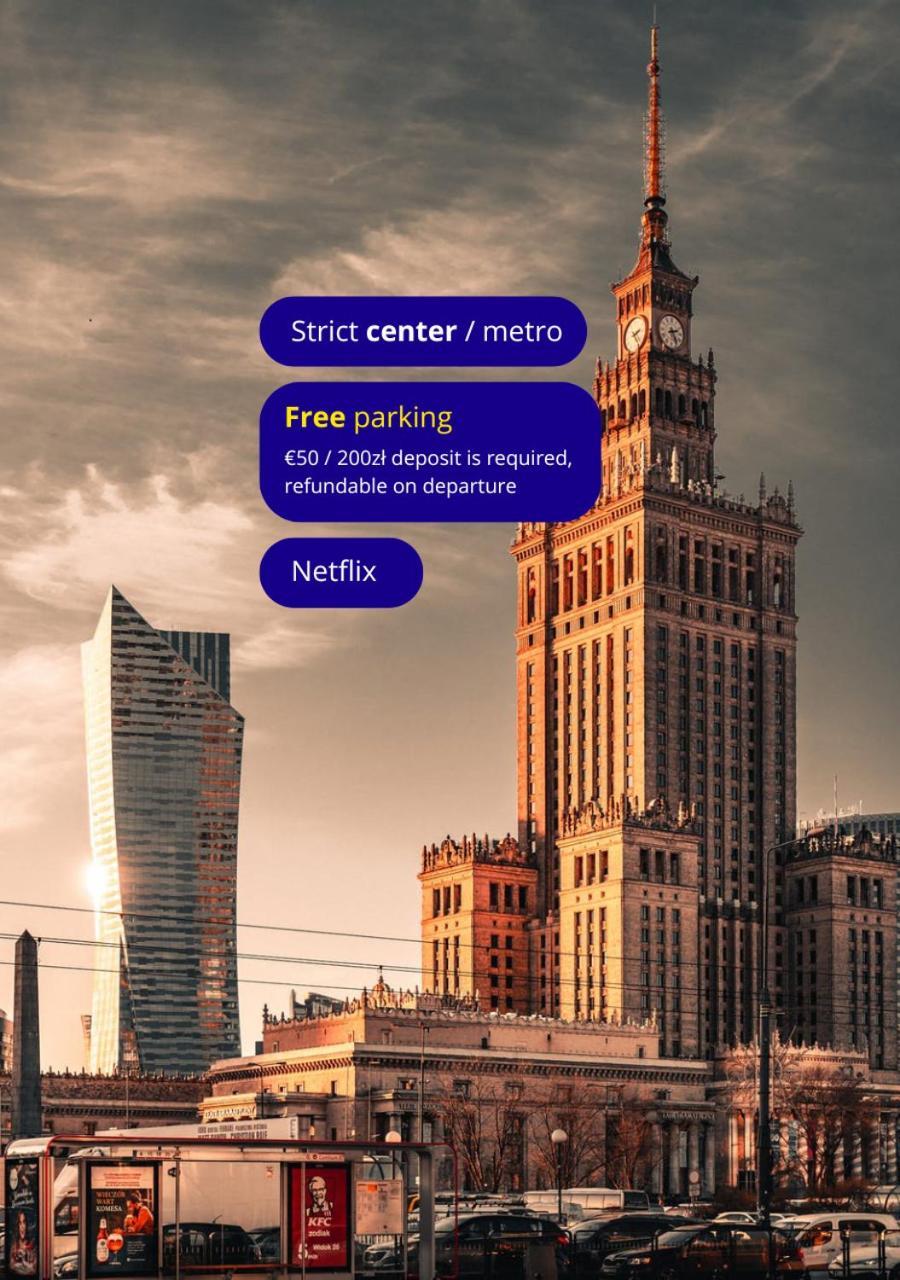 Apartment Strict Warsaw Center - Metro,Free Parking エクステリア 写真